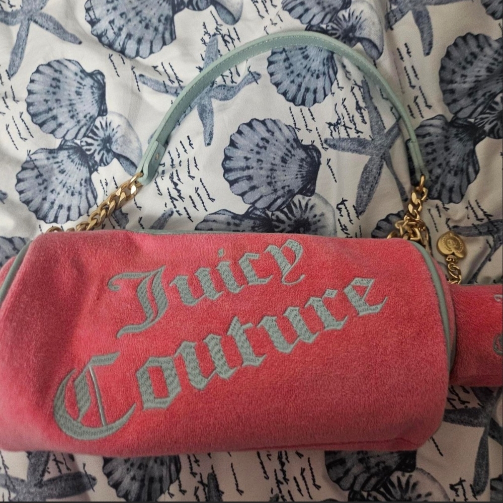 Juicy Couture Pink and Blue Shoulder Bag